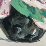 Tableau ancien les Pivoines