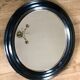 Antique blackened wood mirror