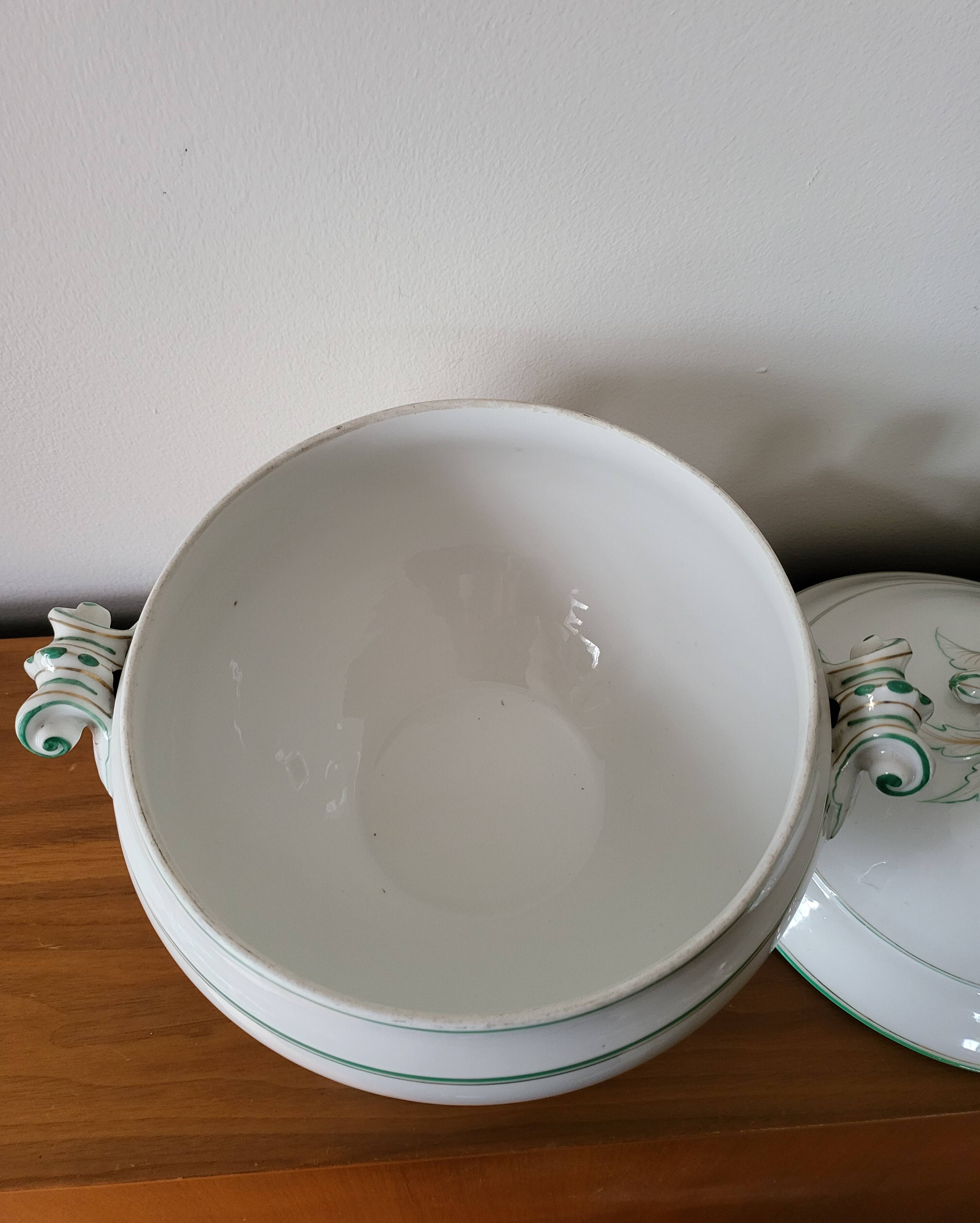 Antique Soup Tureen in Old Paris Porcelain