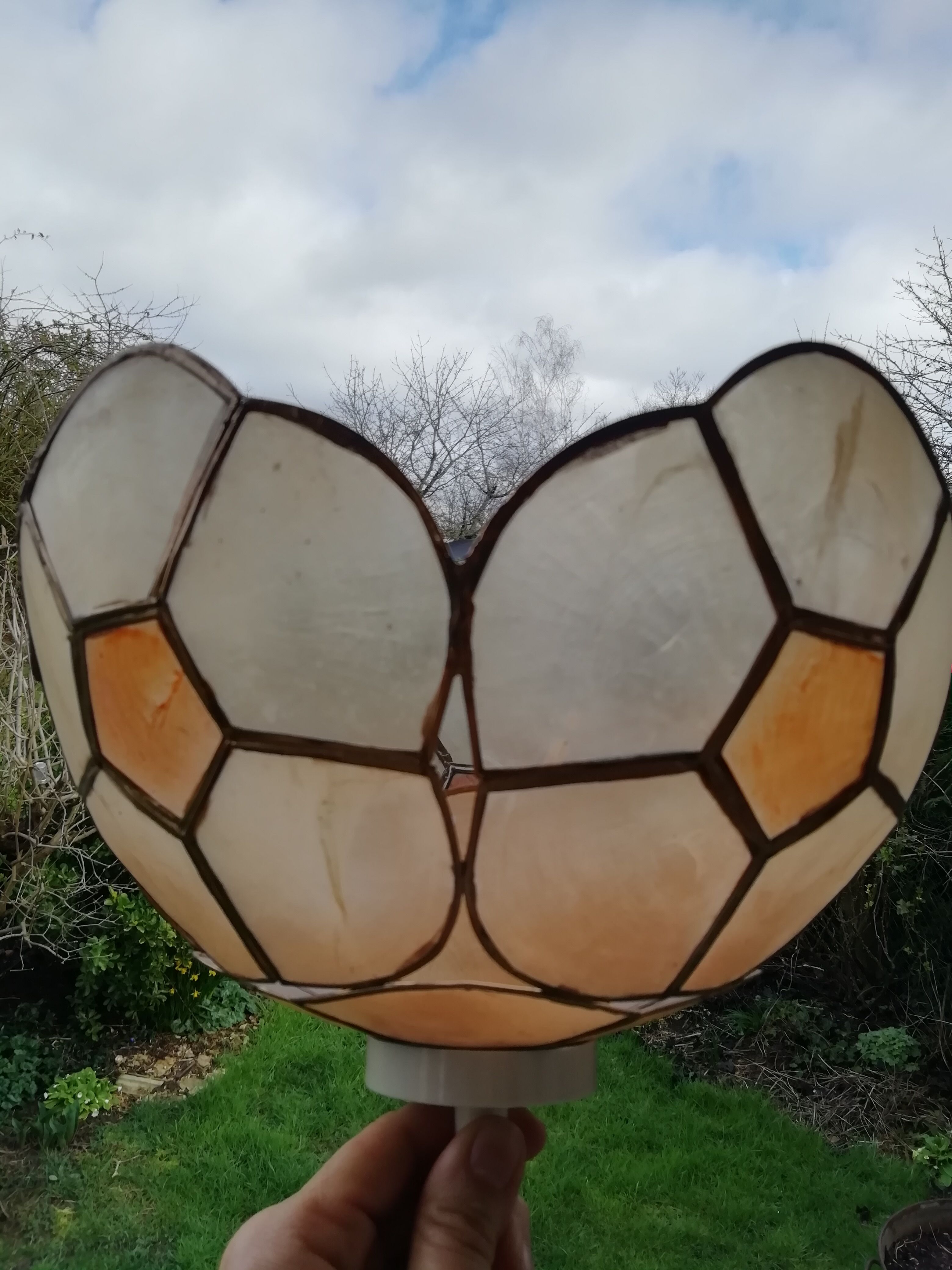 Suspension fleur en nacre