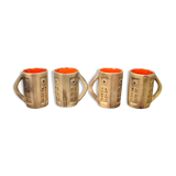 4 mugs Madeleine Jolly 1960