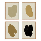 4 impressions giclée abstraites