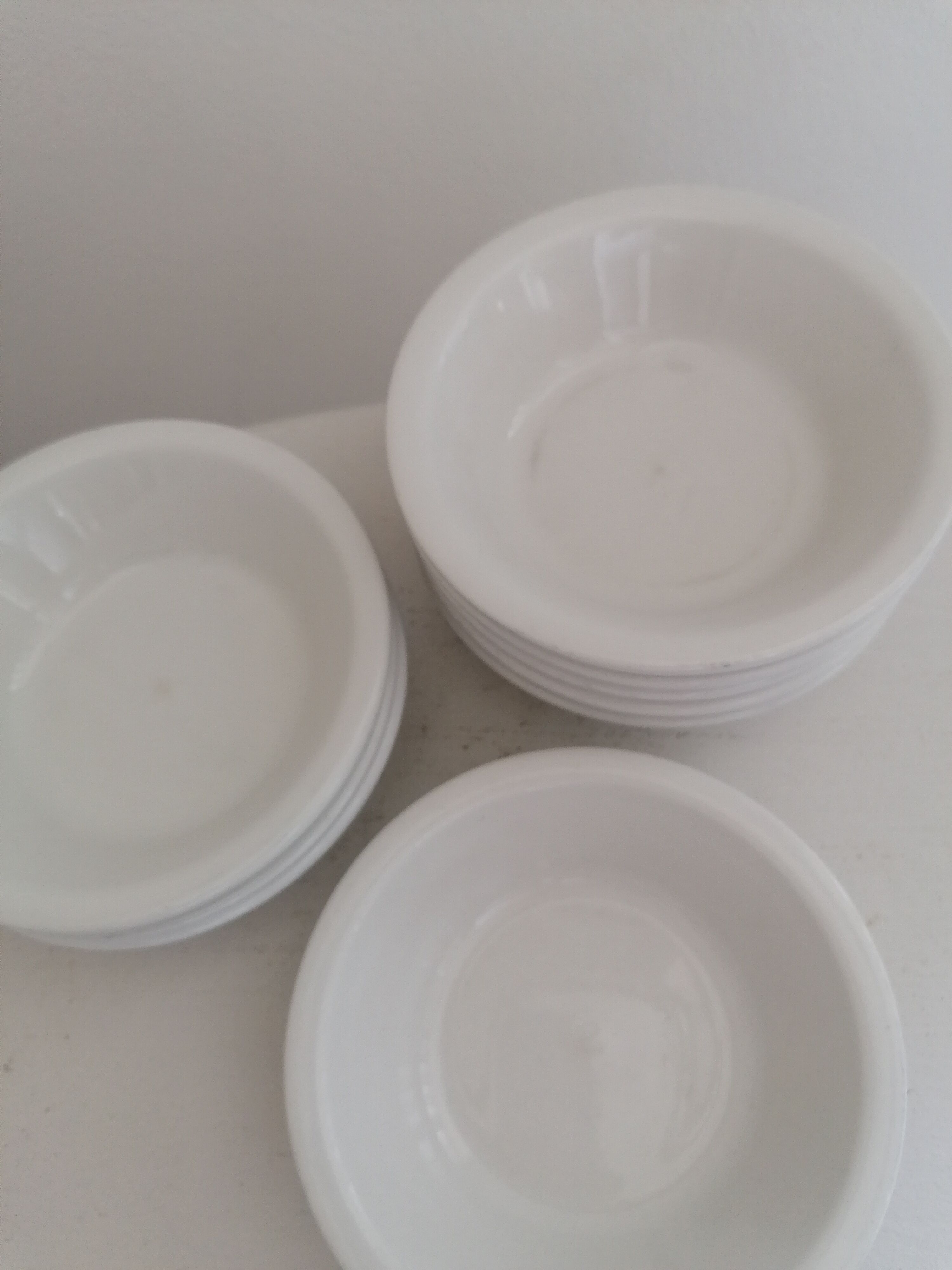 Set of 9 Sarreguemines cups