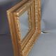 Mirror and old frame with keys gilded stucco wood 44,5x40 cm, leafing 28,5x23,5 cm