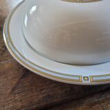 Pillivuyt Porcelain Butter Dish with Geometric Design