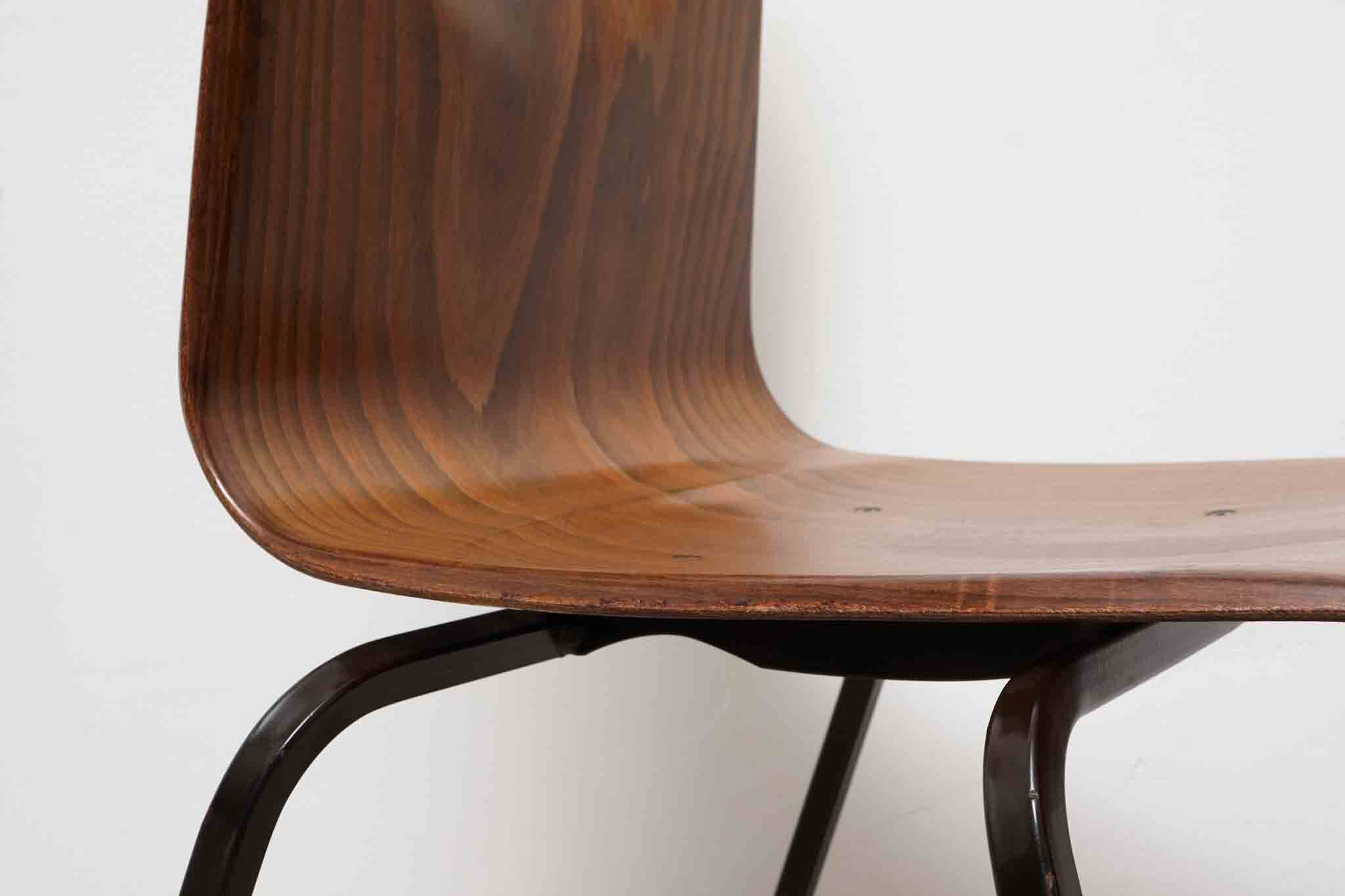 Vintage Galvanitas S23 oak and brown chair