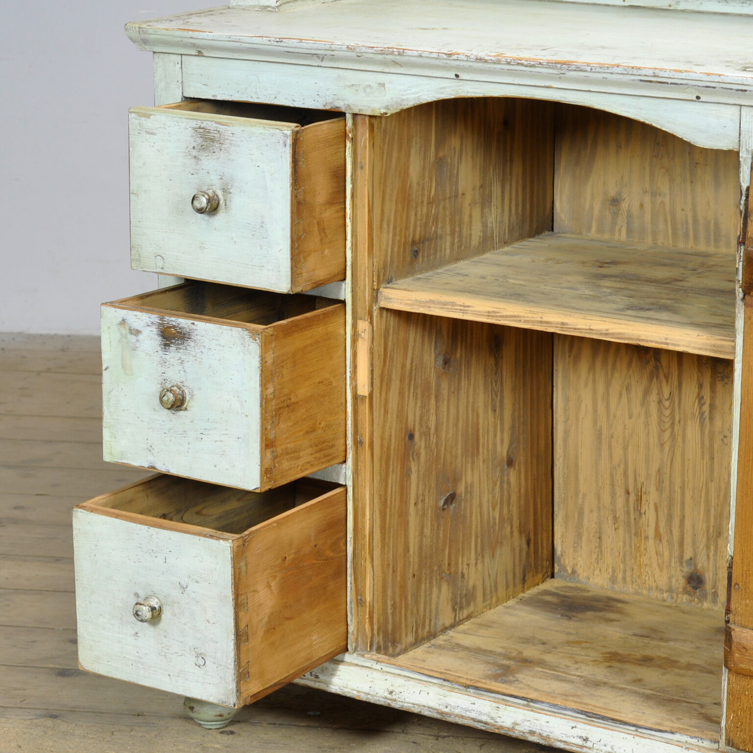 Pine buffet cabinet, circa 1900