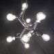 Atomic 12 HL suspension light in Espace style, mid-20th century, Austrian, by J.T. Kalmar, 1960s.