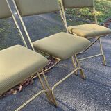 Trio of Lafuma Chantazur folding chairs