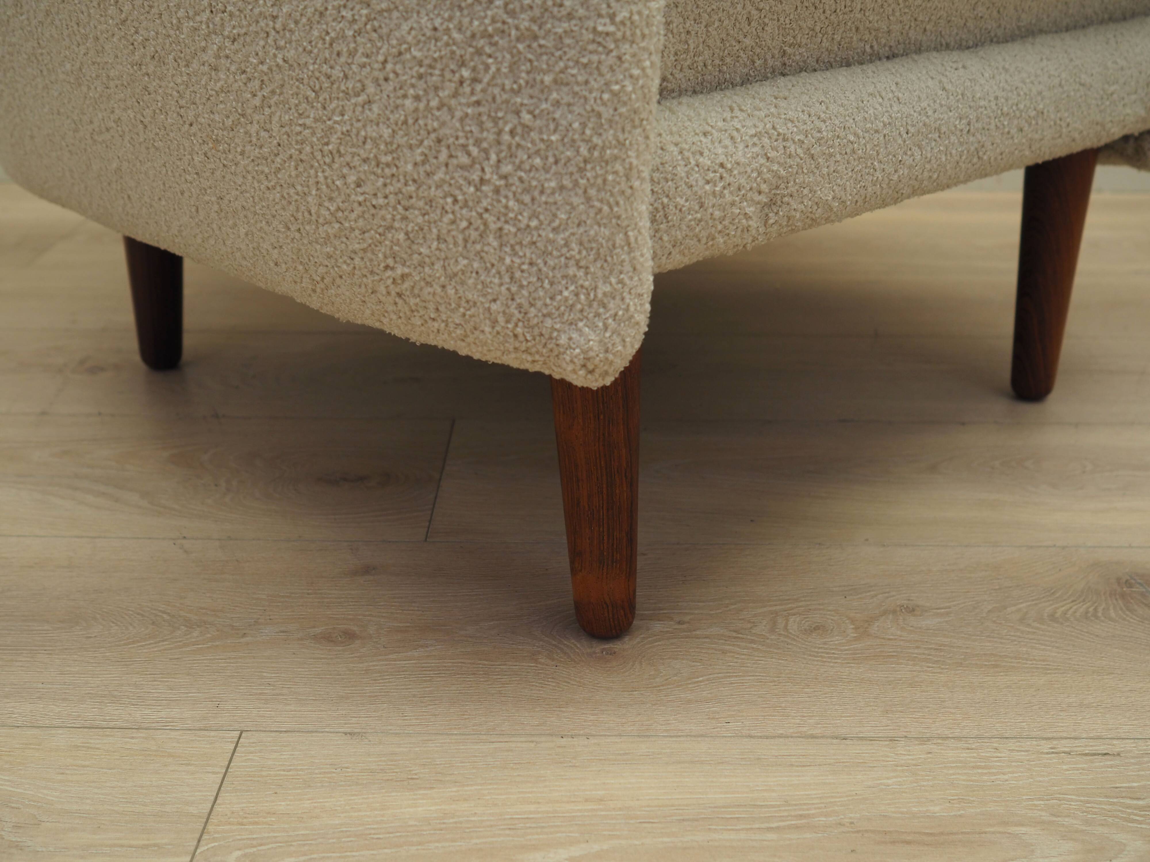 Cream armchair, Danish design, 1970s, production: Denmark