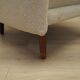 Cream armchair, Danish design, 1970s, production: Denmark