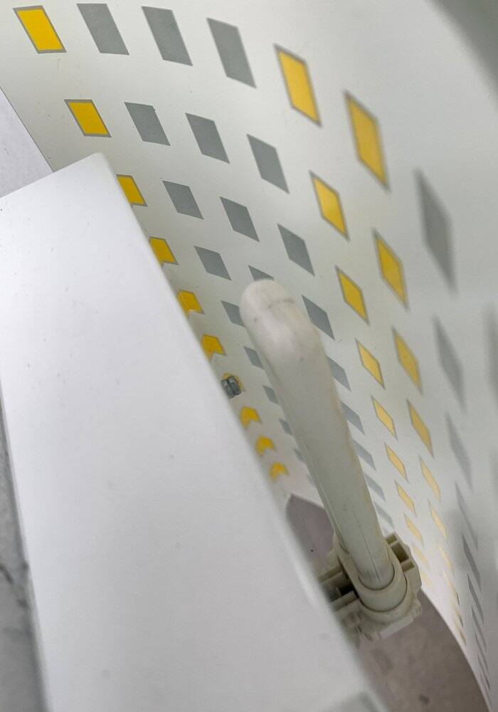 Vintage postmodern glass wall lamps from DIY Light, 1980s, set of 2.