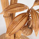 Lampadaire « palmier-cocotier » en rotin