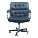 Pretty vintage Italian office armchair 1980