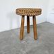 Tabouret corde et chêne Audoux Minet