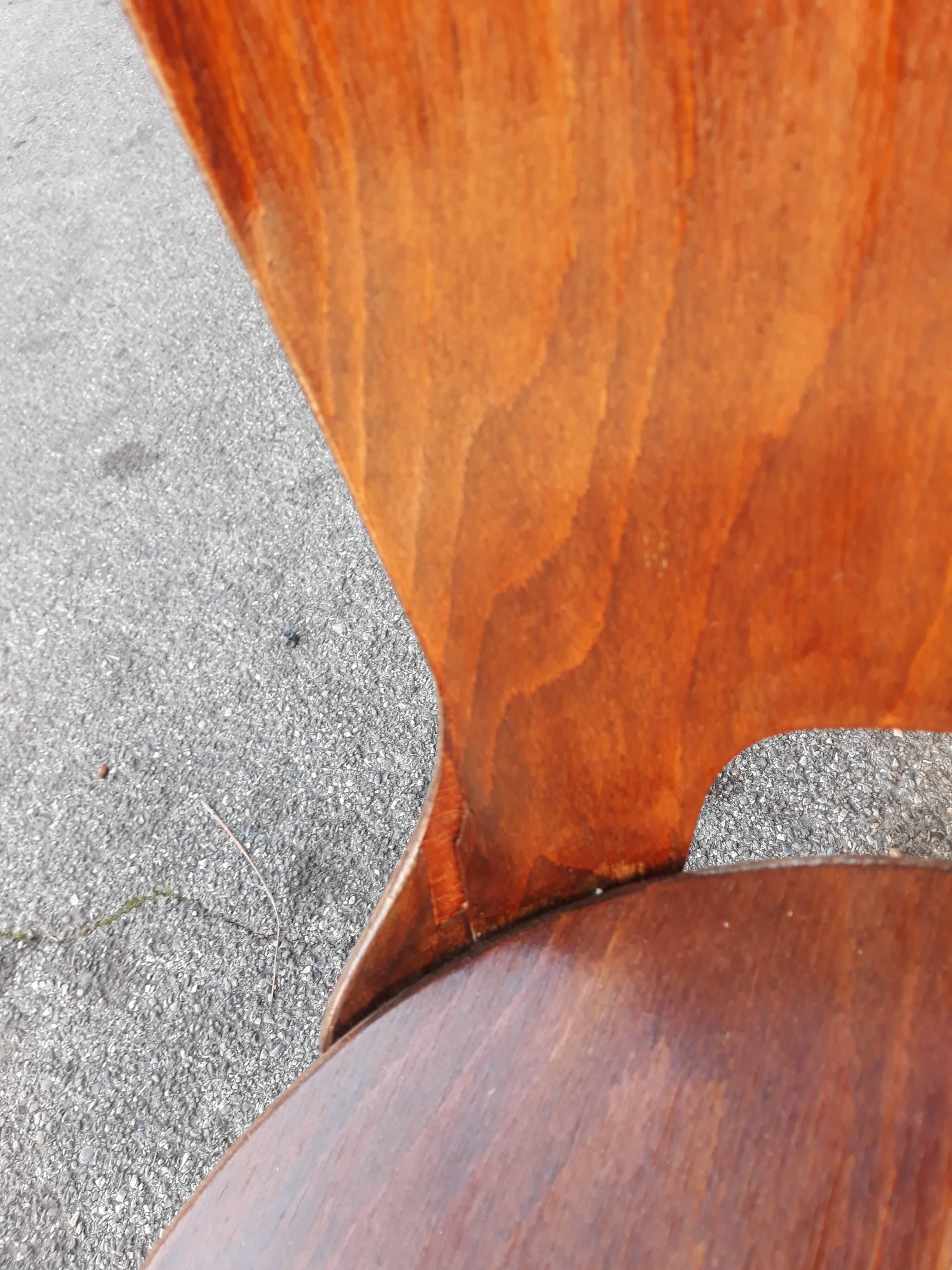 Série de 3 chaises Baumann modèle Dove vintage