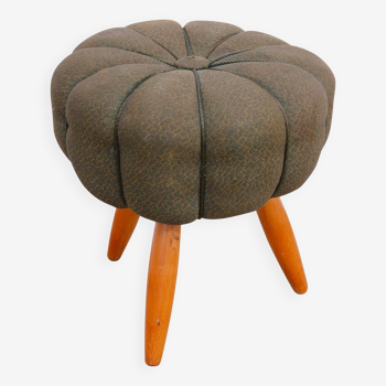 Pouf Art Déco, années 1940, Tchécoslovaquie