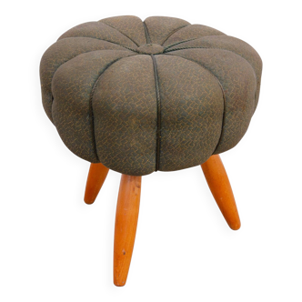 Pouf Art Déco, années 1940, Tchécoslovaquie