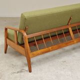 Green Banquette Daybed from Czechoslovakia 1960