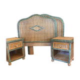 Headboard and bedside table