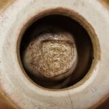 Bougeoir en glaçure dorée par le céramiste danois Michael Andersen