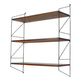Large teak string shelf 1960