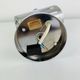 Aluminor wall light, brushed aluminium and chrome, 1960s.