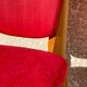 Chaise rétro vintage rouge graphique
