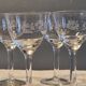 7 antique white wine/port glasses in crystal in excellent condition.