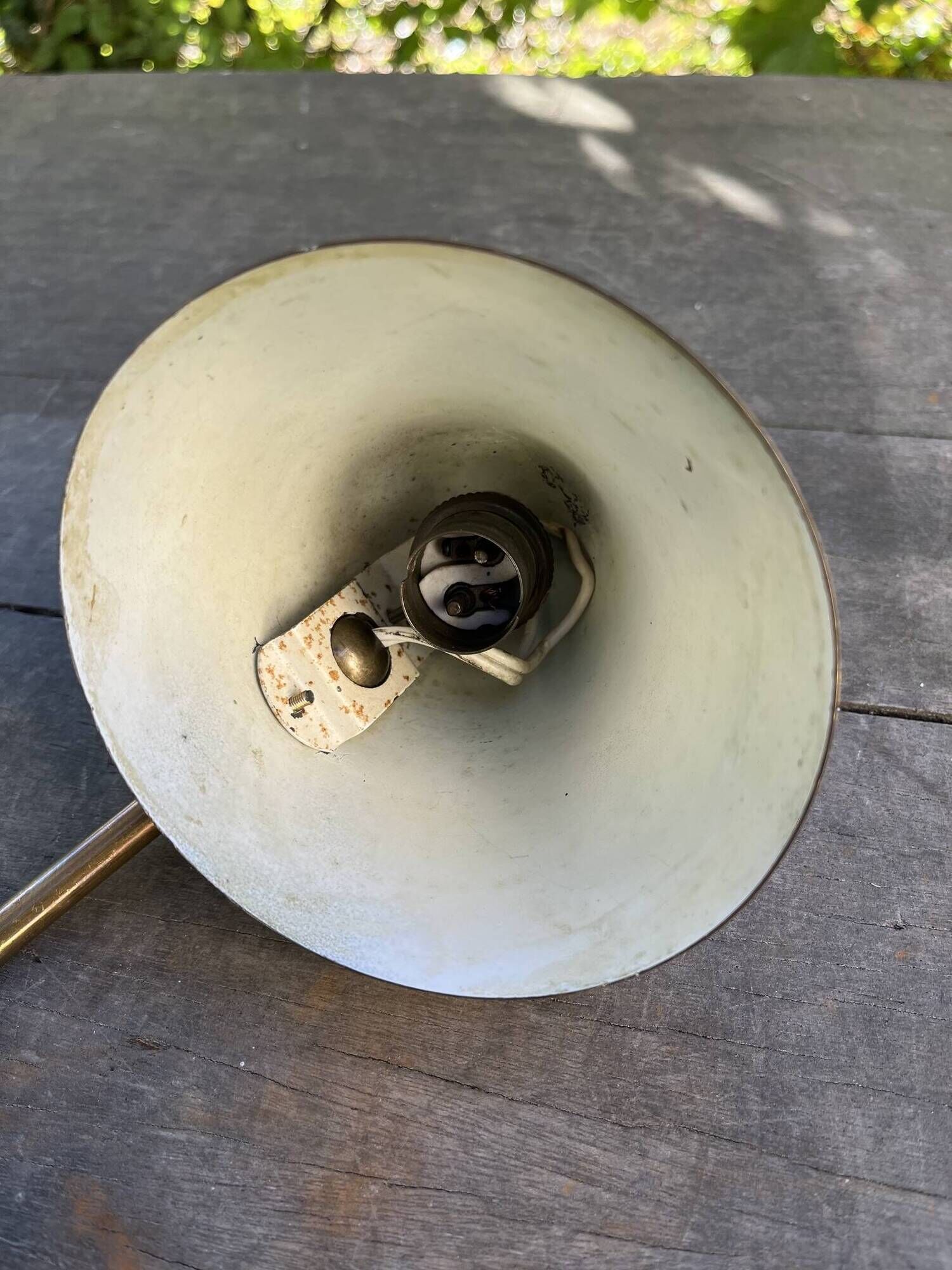 Small vintage brass lamp