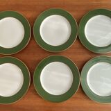 Bernardaud 6 large Limoges porcelain presentation plates
