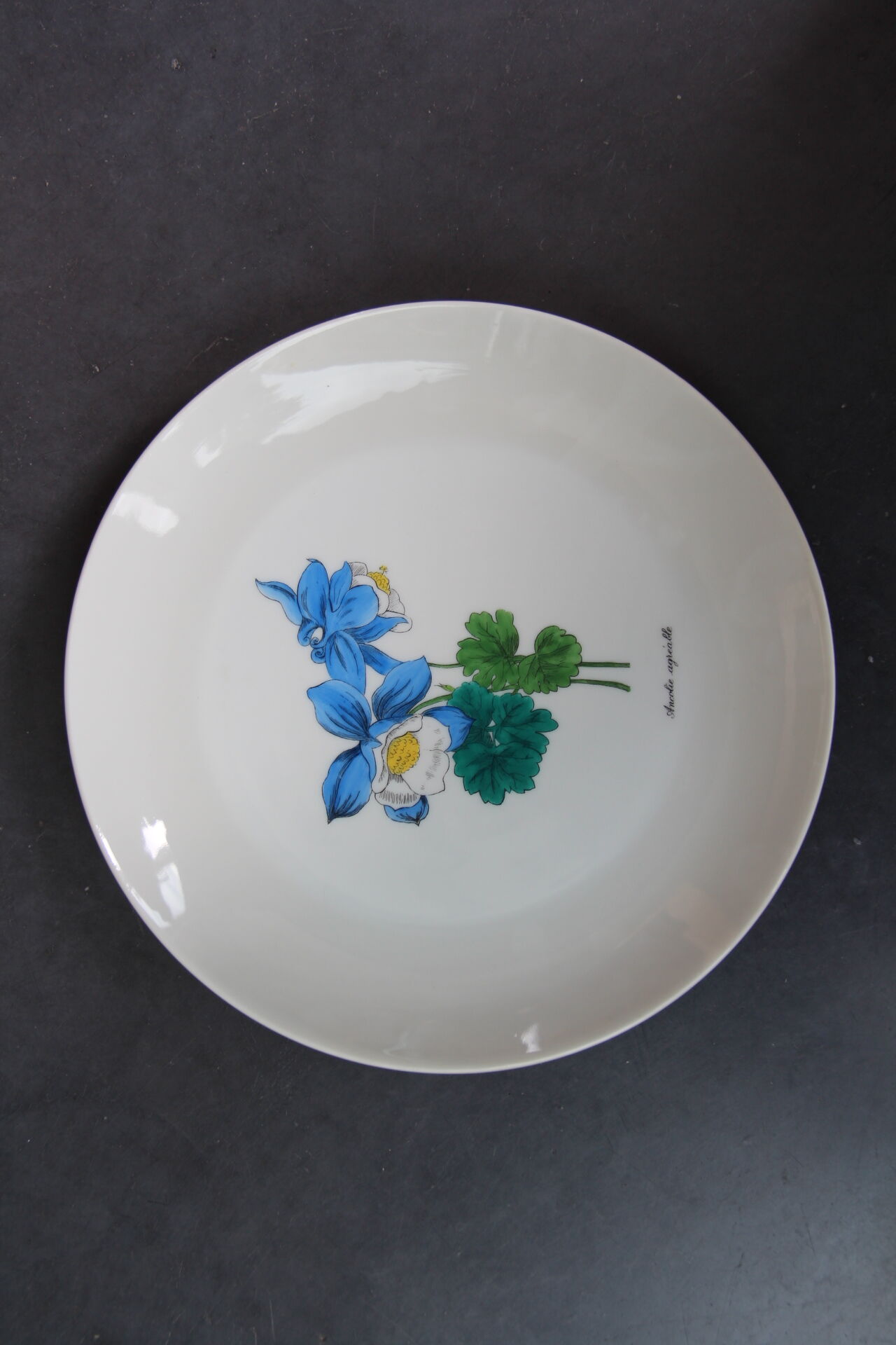 6 NBD Limoges dessert plates illuminated by hand