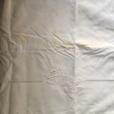 Old embroidered monogram DF flowers and days 220x230