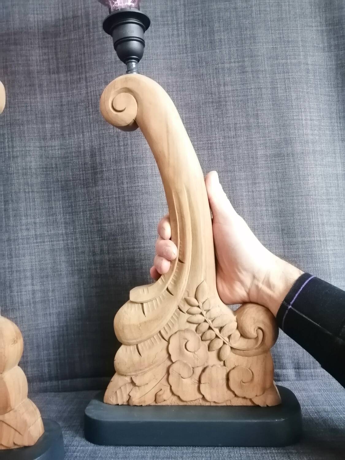 Pair of art deco style lamps