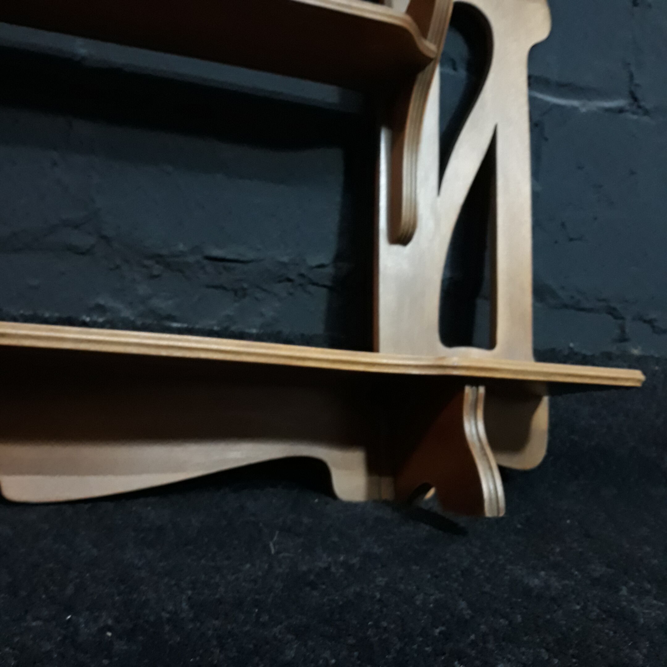 Art nouveau murale shelf