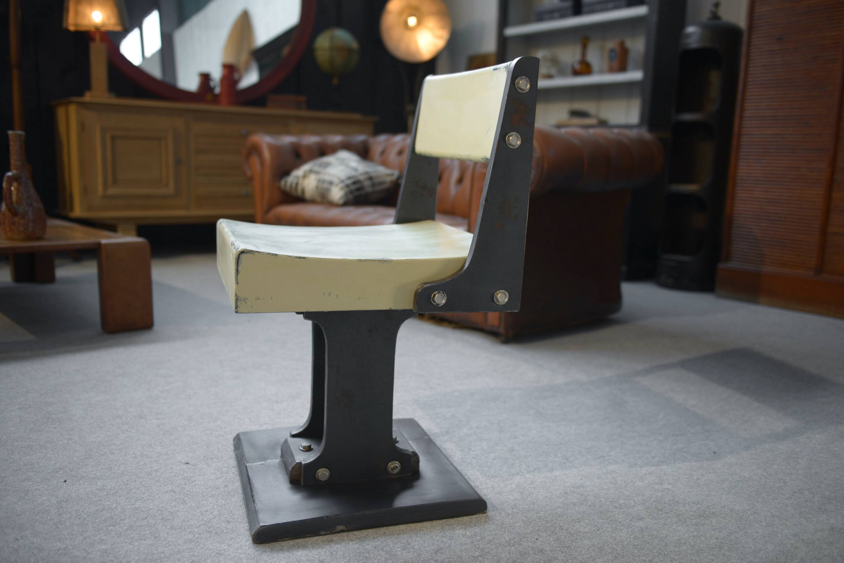 Old minimalist modernist design chair 1960's