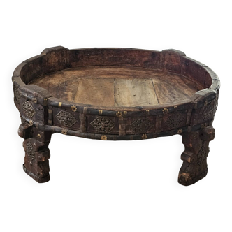 Table basse Chakki indienne