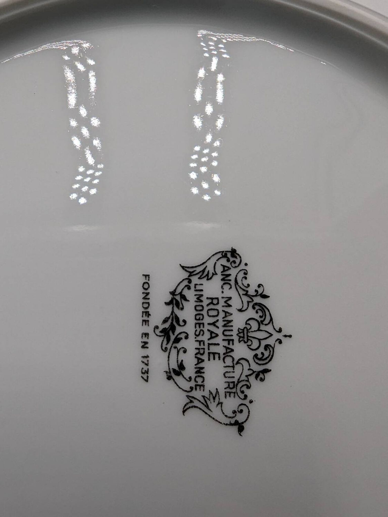 10 soup plates old porcelain royal factory of Limoges
