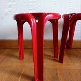 Pair of Stamp stools by Henry Massonnet, circa 1970.
