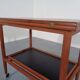 Teak Flip-Flop Expandable Cart with Removable Tray by Grete Jalk for Poul Jeppesens Møbelfabrik, Denmark, 1960s