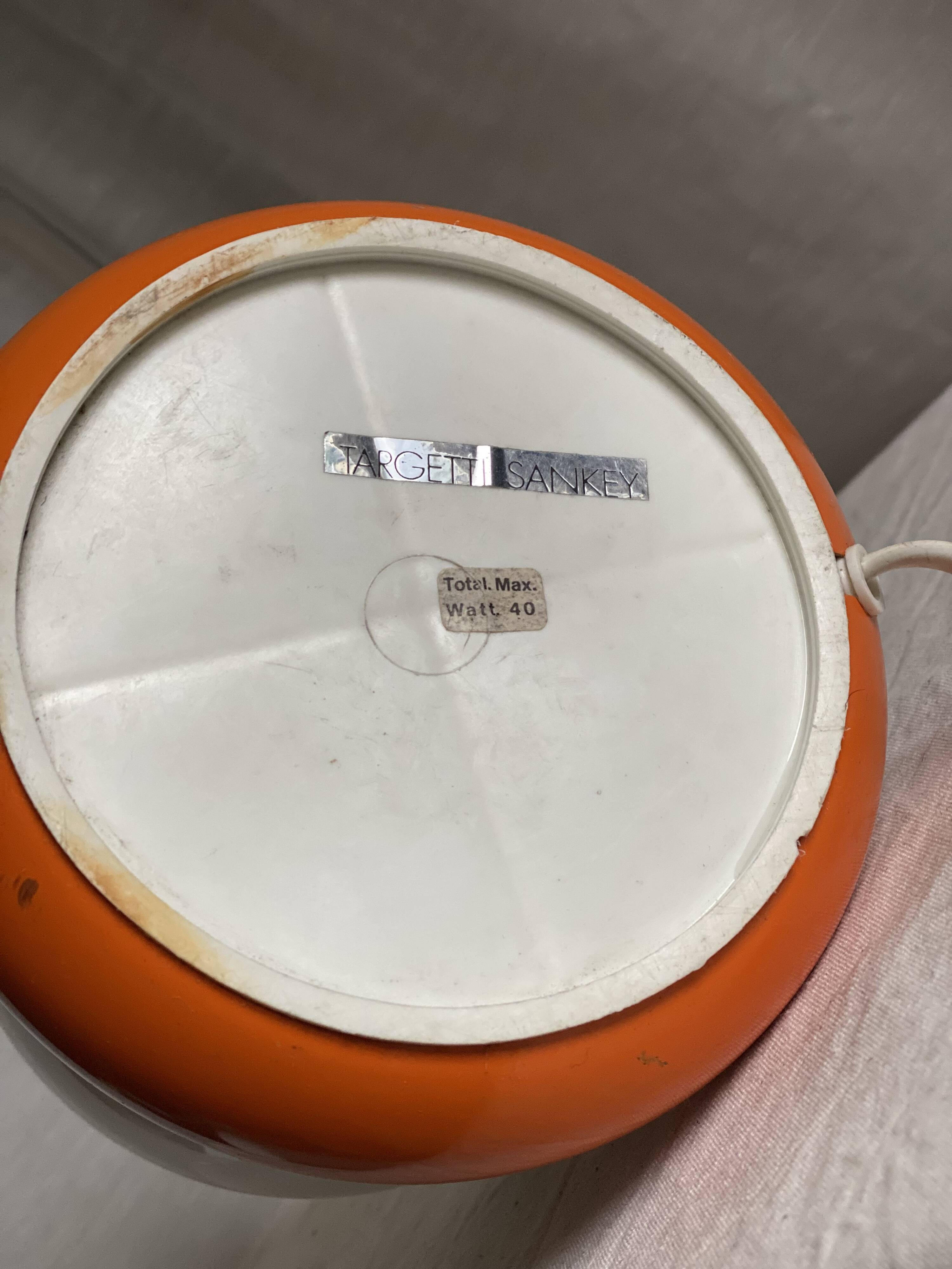 Targetti SANKEY globe lamp design Space Age 1970