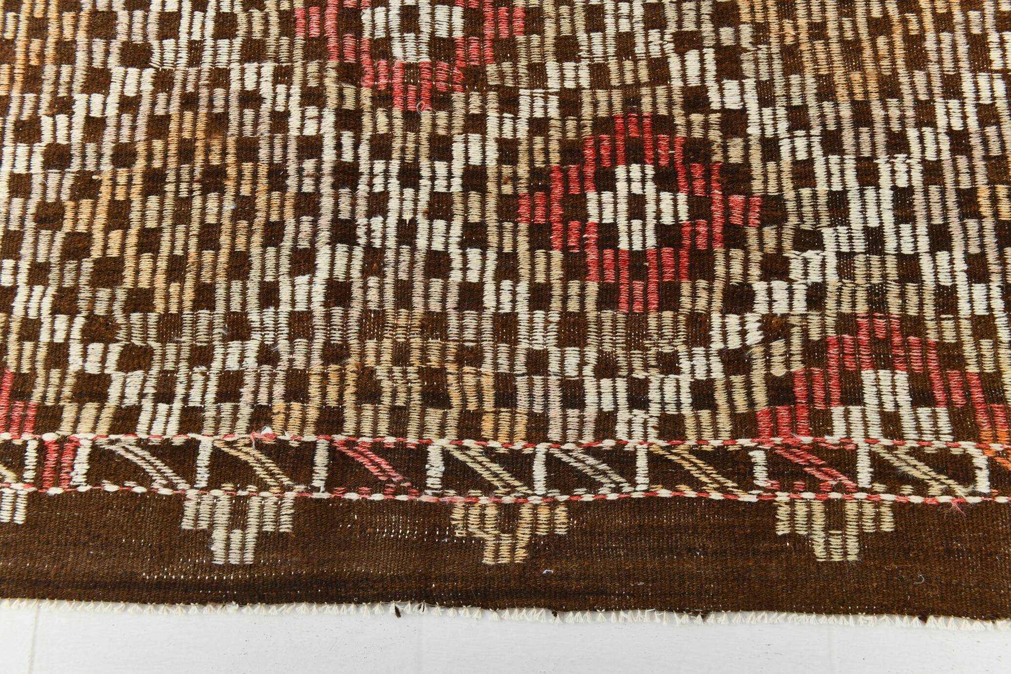 8x10 Handmade Wool Kilim Area Rug, 233x300Cm