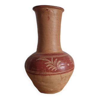 Vase terre cuite artisanal ancien