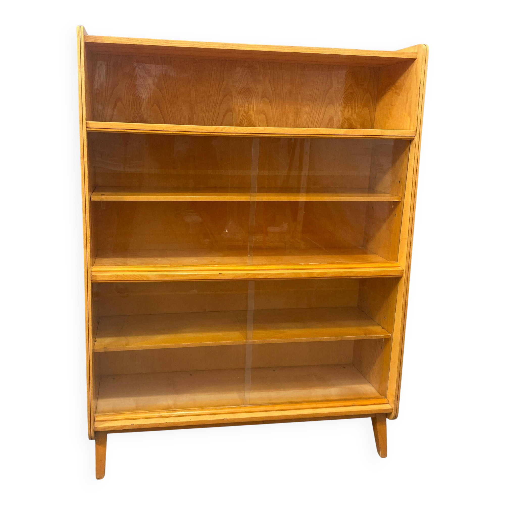 Bibliothèque vintage en noyer par František Jirák, 1960, Tchécoslovaquie