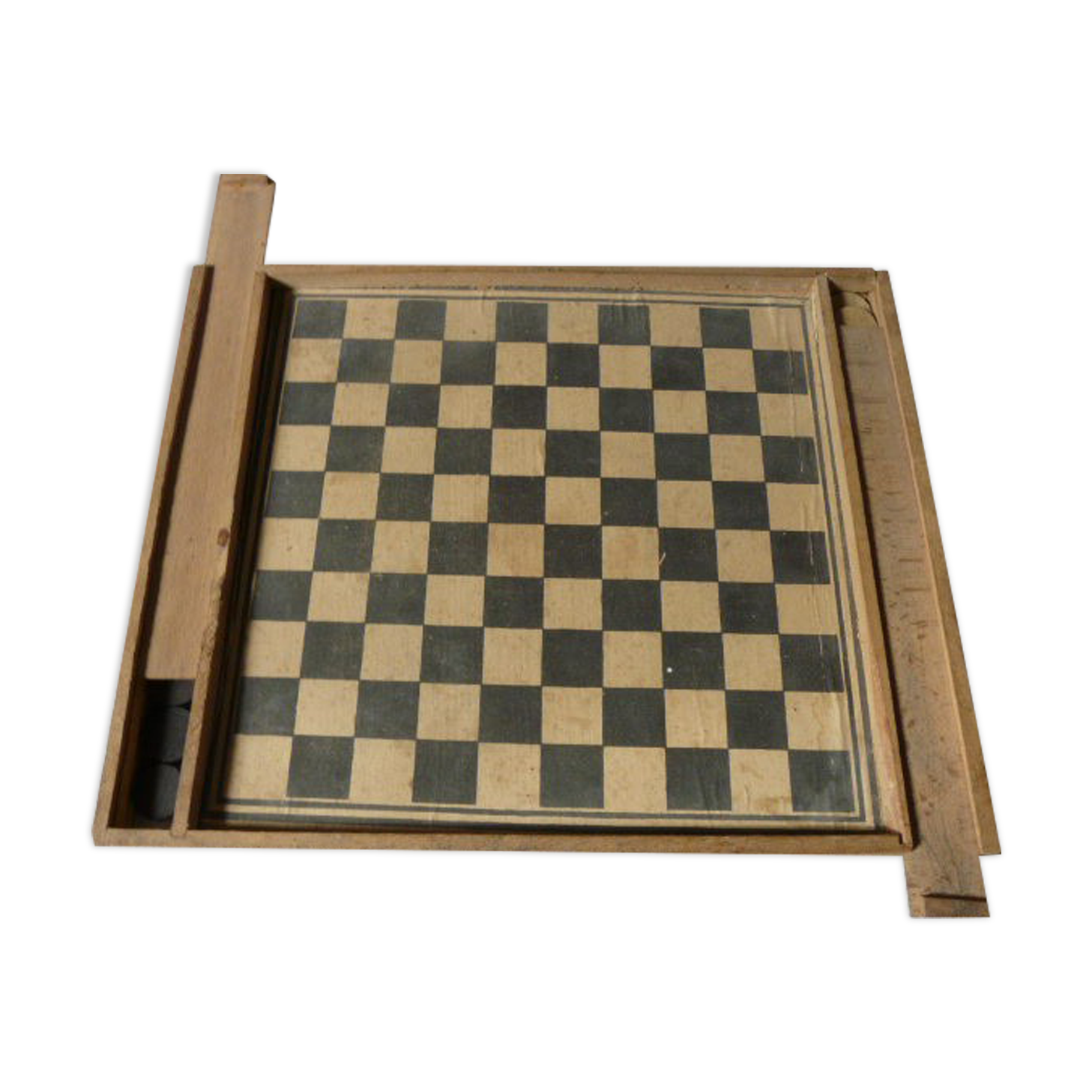 old game of checkers and game of the wooden goose