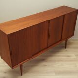 Teak highboard, Danish design, 1970s, manufactured by Omann Jun