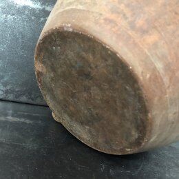 Large old jug cooked buried