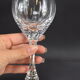 5 verres à vin en cristal taillé main atelier du cristal à baccarat