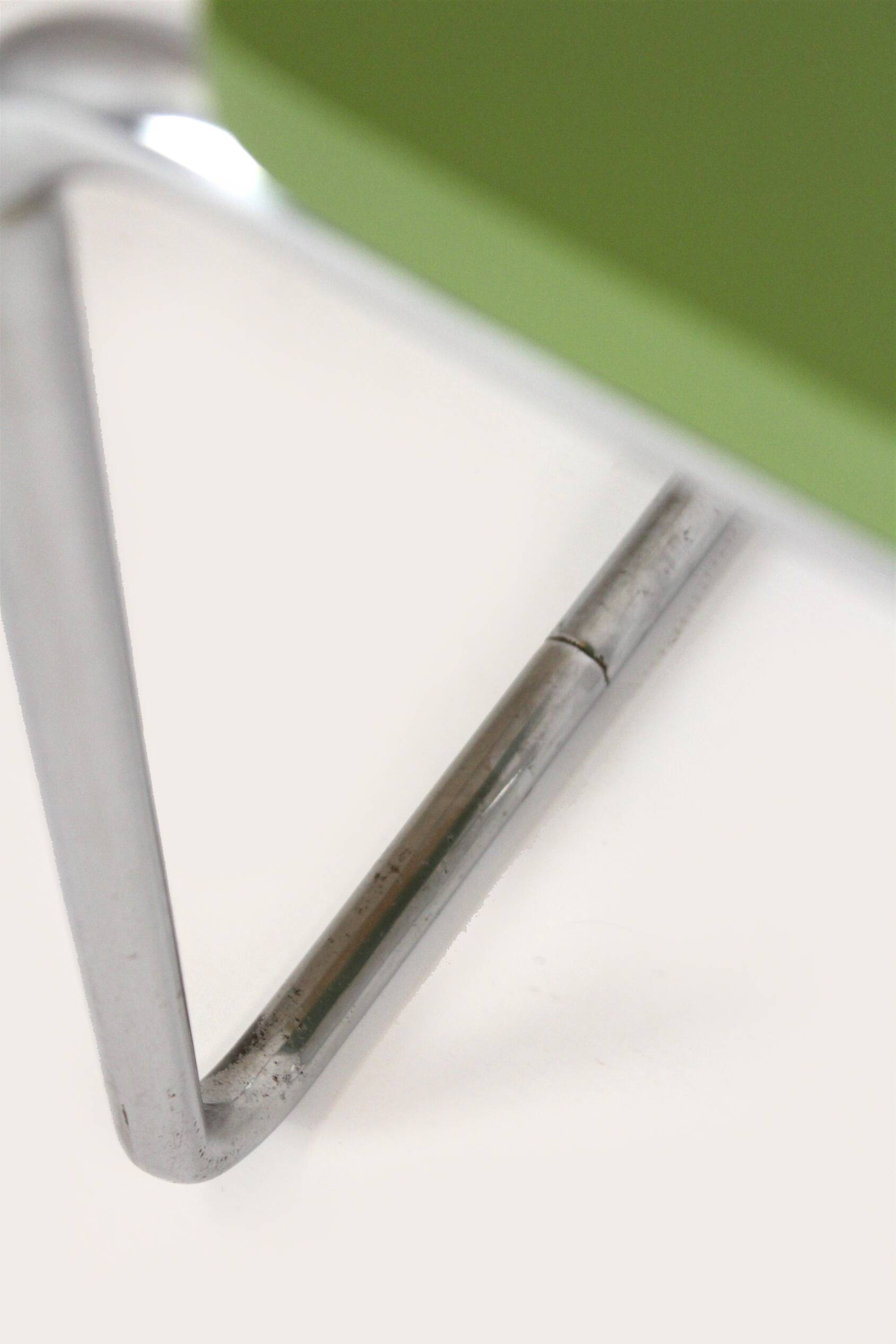 Restored Bauhaus Chromed Tubular Steel Stool from Slezak, 1930s