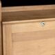 Rare: solid blonde oak secretary from the 1940s/50s. Designer.